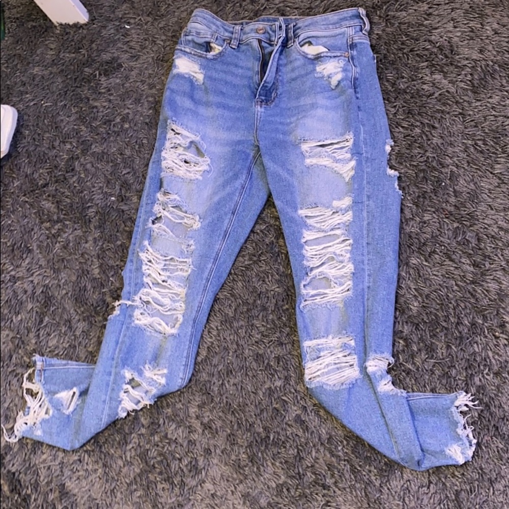 American Eagle Washed Ripped Jeans